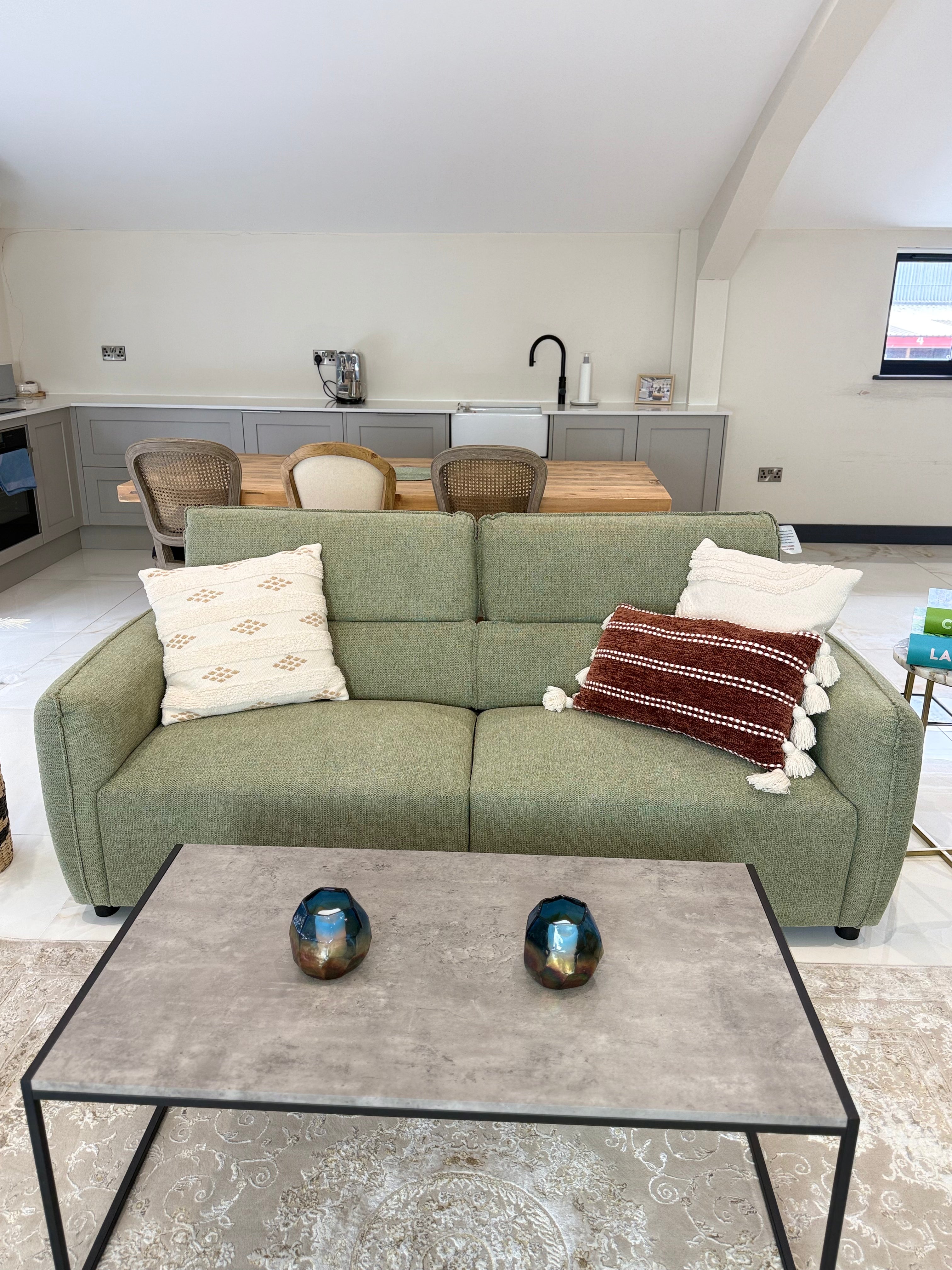 Ascot Sofa Green 3+2 Set