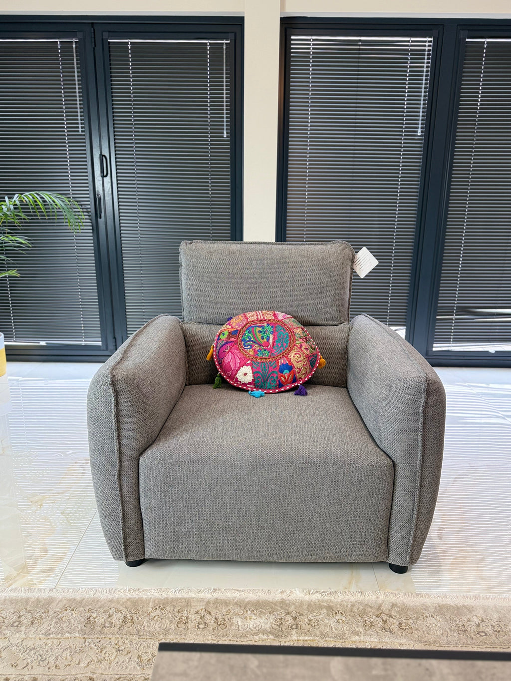 Ascot Sofa Grey Armchair