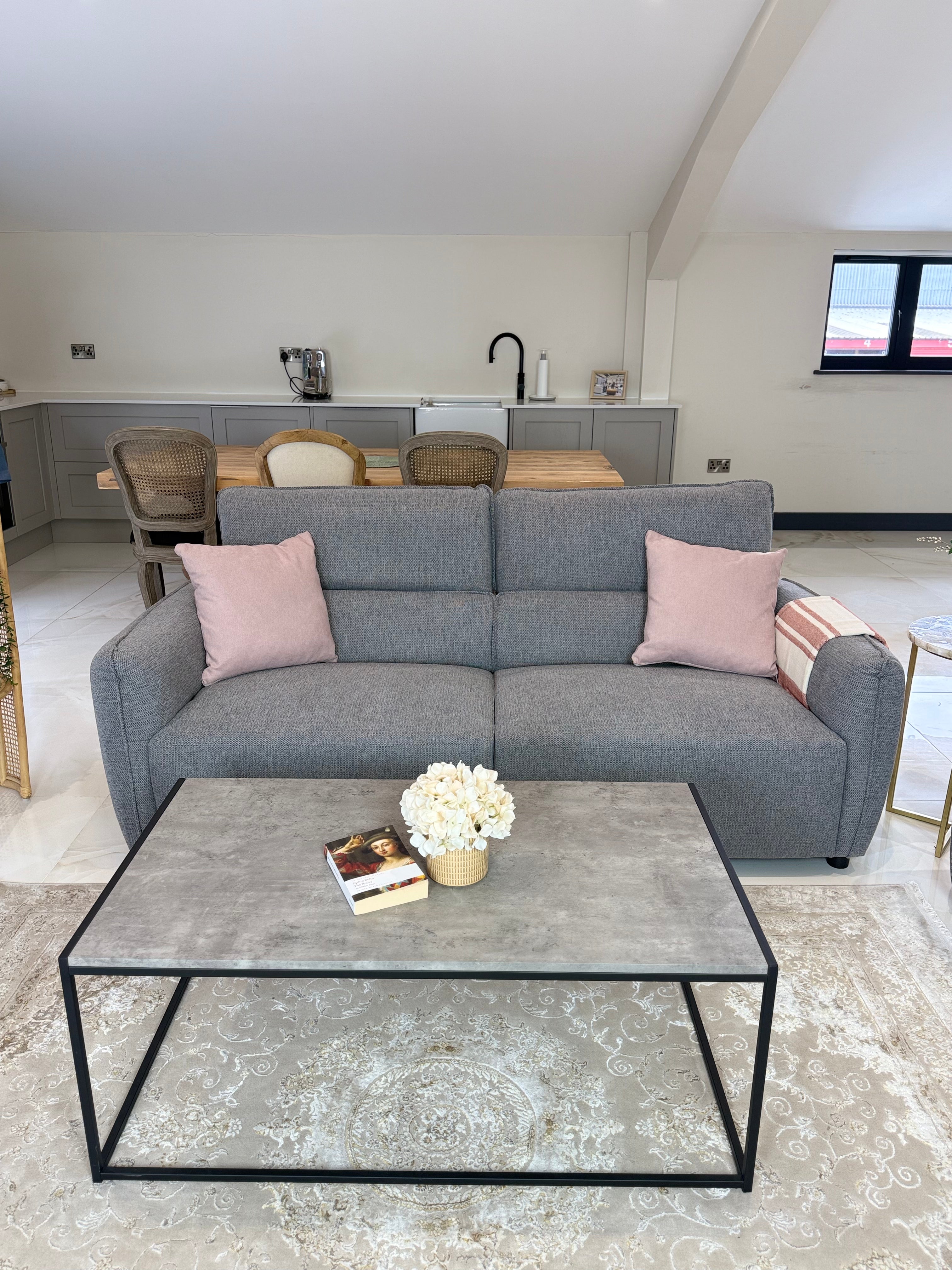 Ascot Sofa Grey 3+2 Set