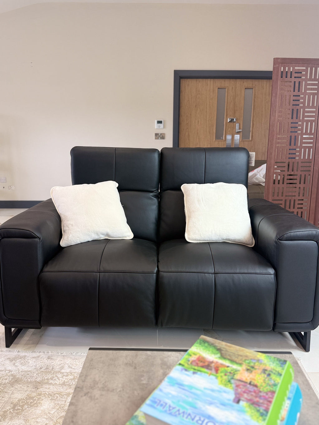 Richmond Electric Recliner Sofa Black 3+2 Set