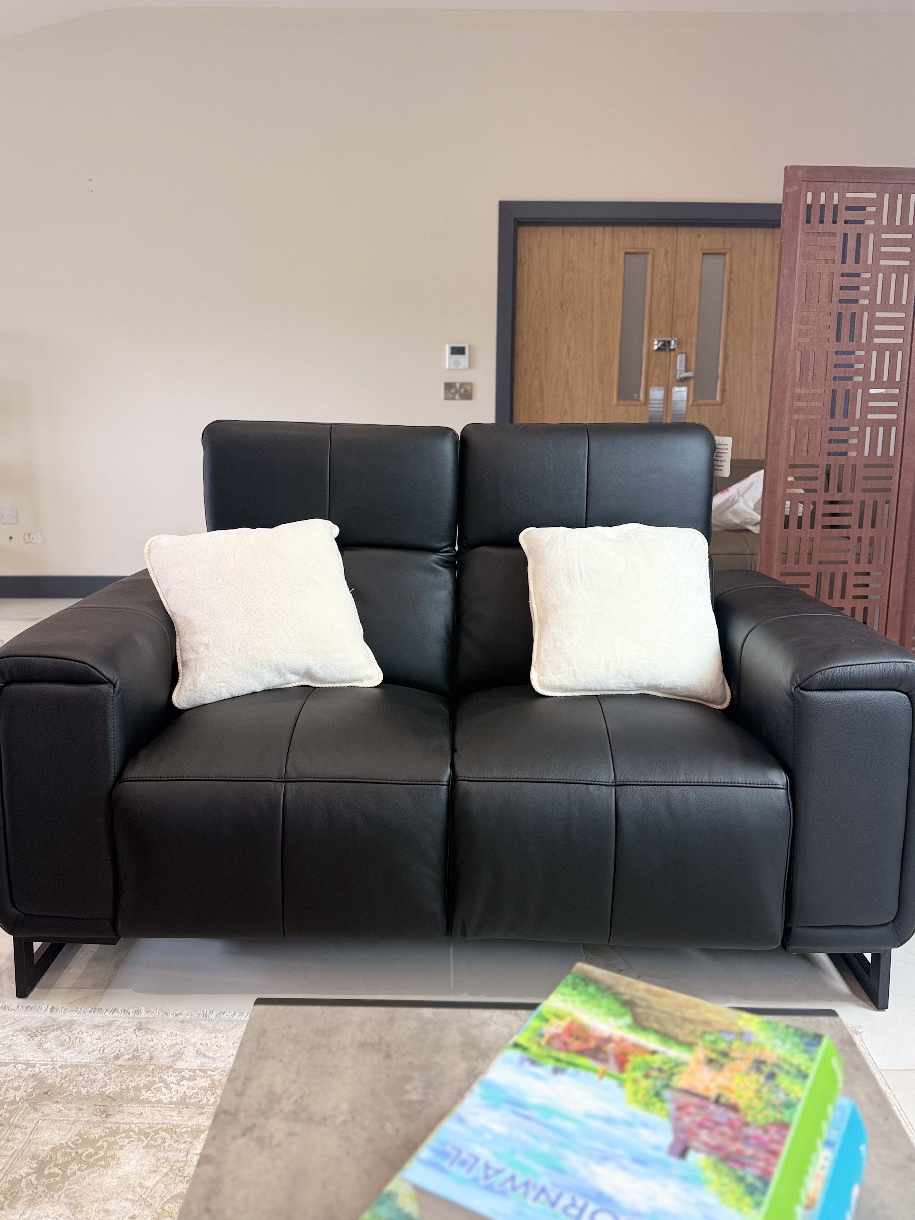 Richmond Electric Recliner Sofa Black 3+2 Set