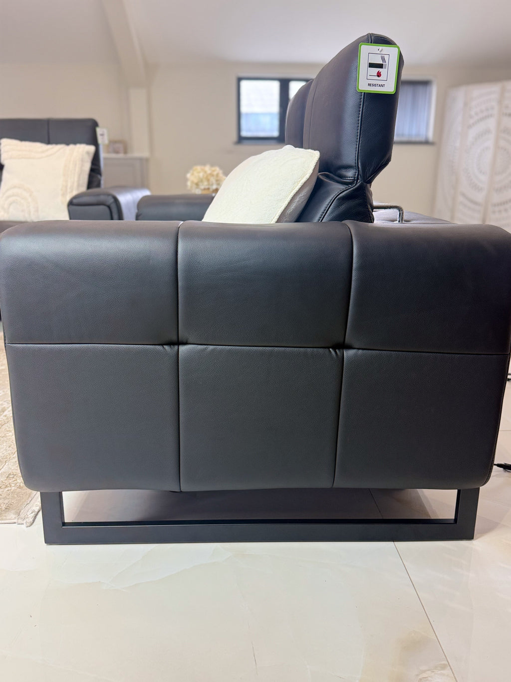 Richmond Electric Recliner Sofa Black 3+2 Set