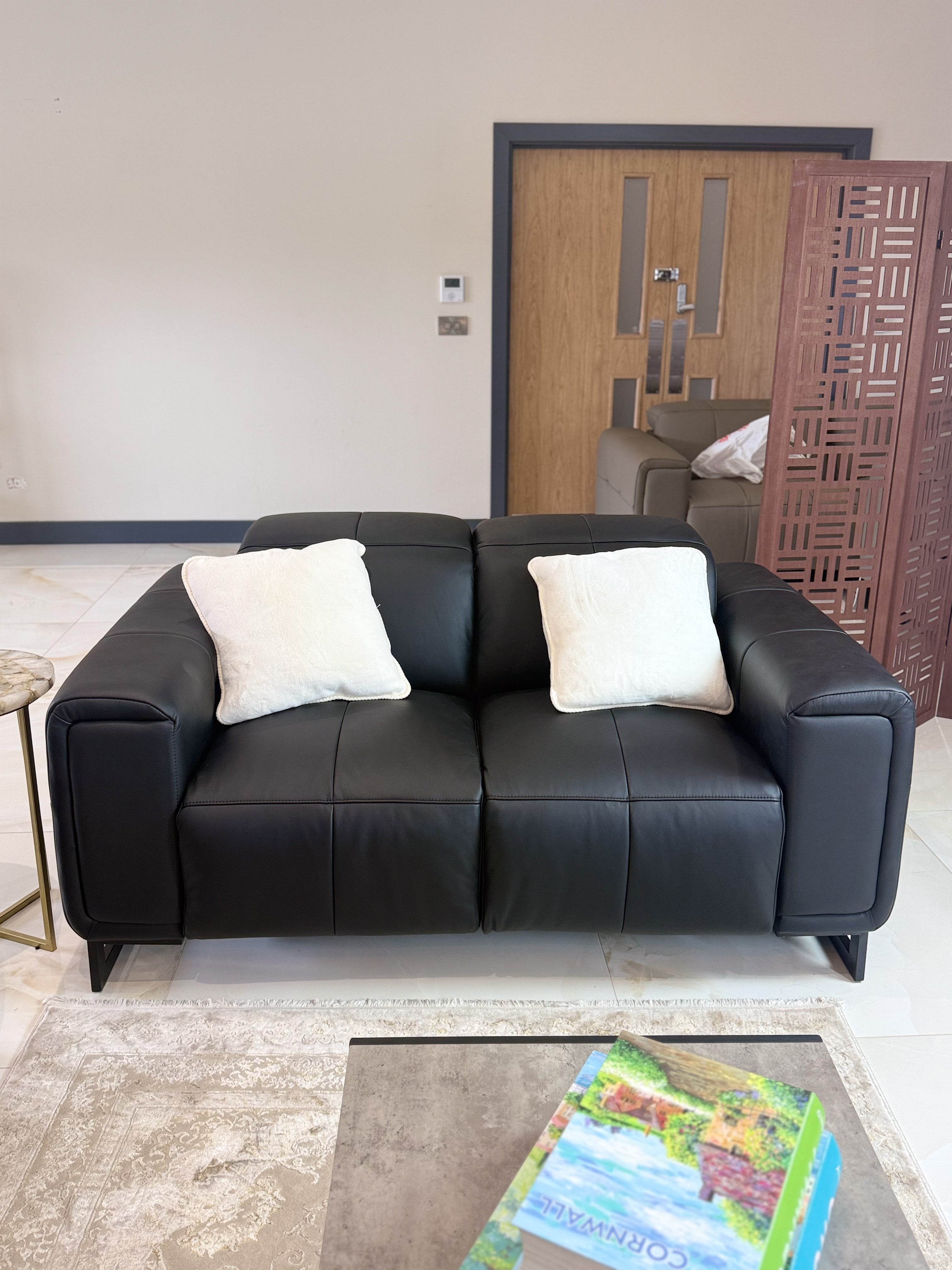 Richmond Electric Recliner Sofa Black 3+2 Set