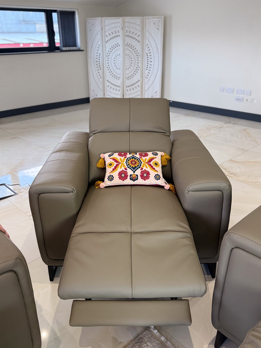 Richmond Electric Recliner Sofa Grey Armchair