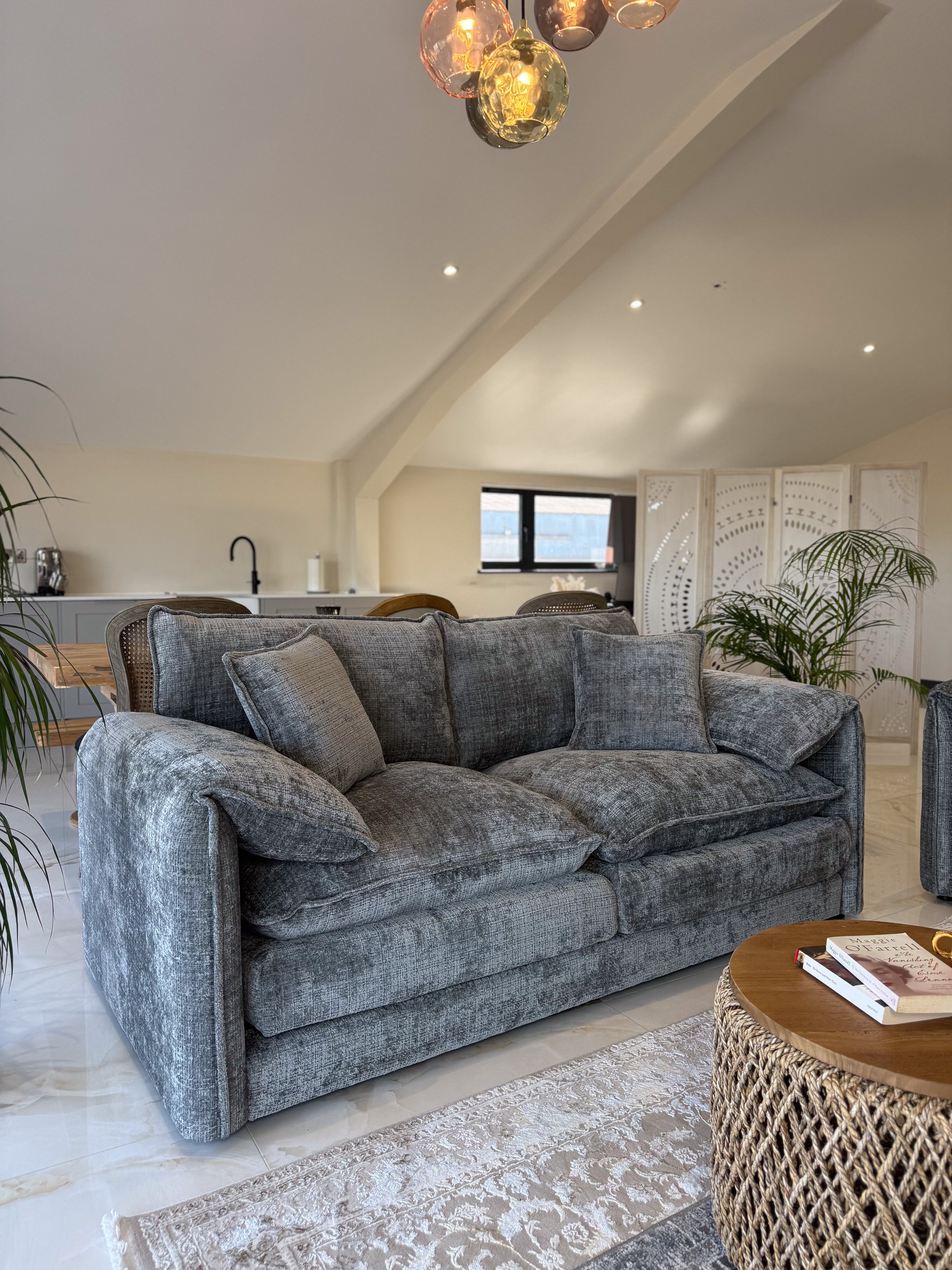 Solaya Sofa Grey 3 Seater