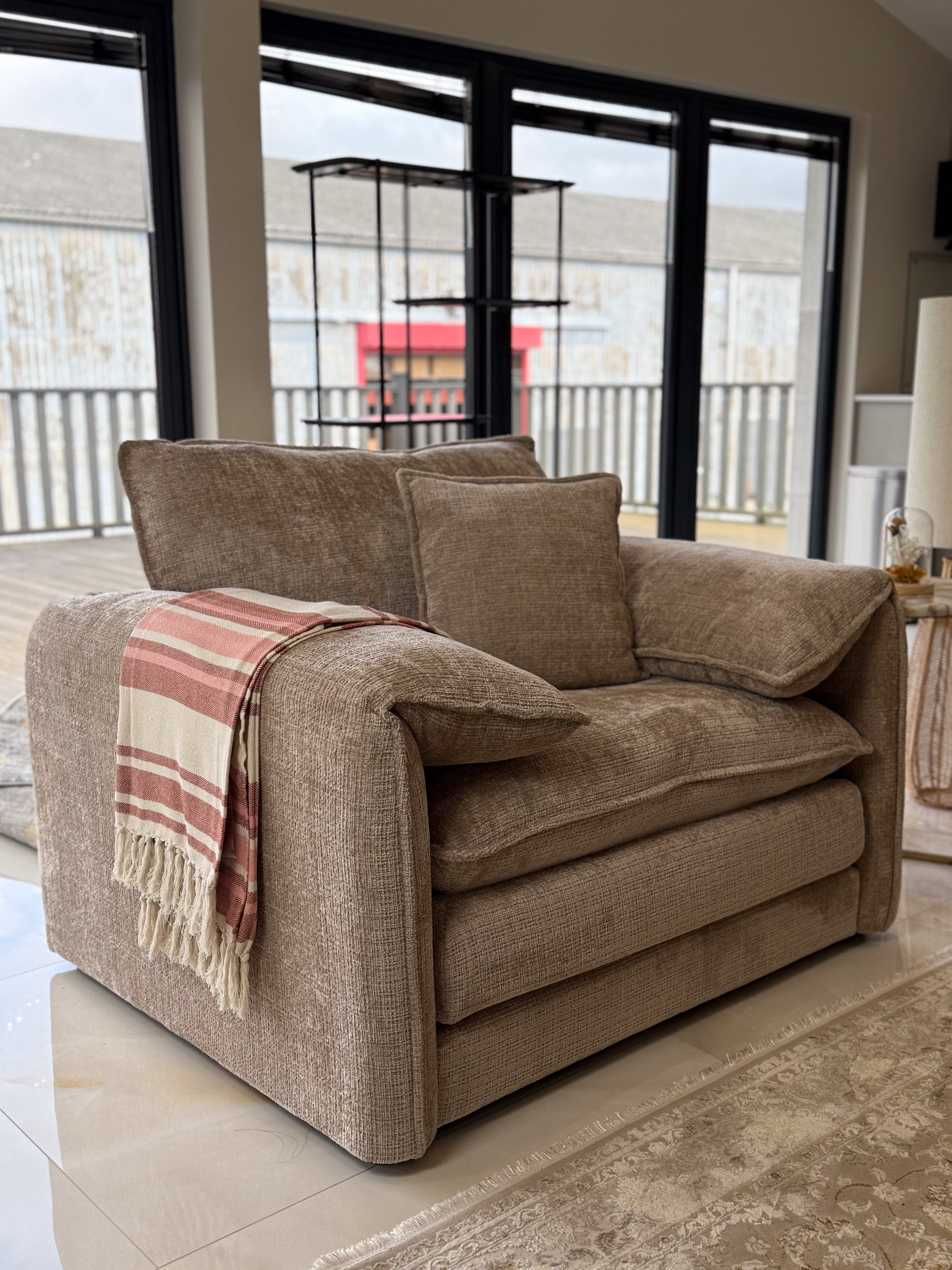 Solaya Sofa Beige Armchair
