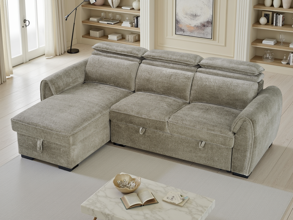 Montrose Sofabed Mushroom Universal Corner