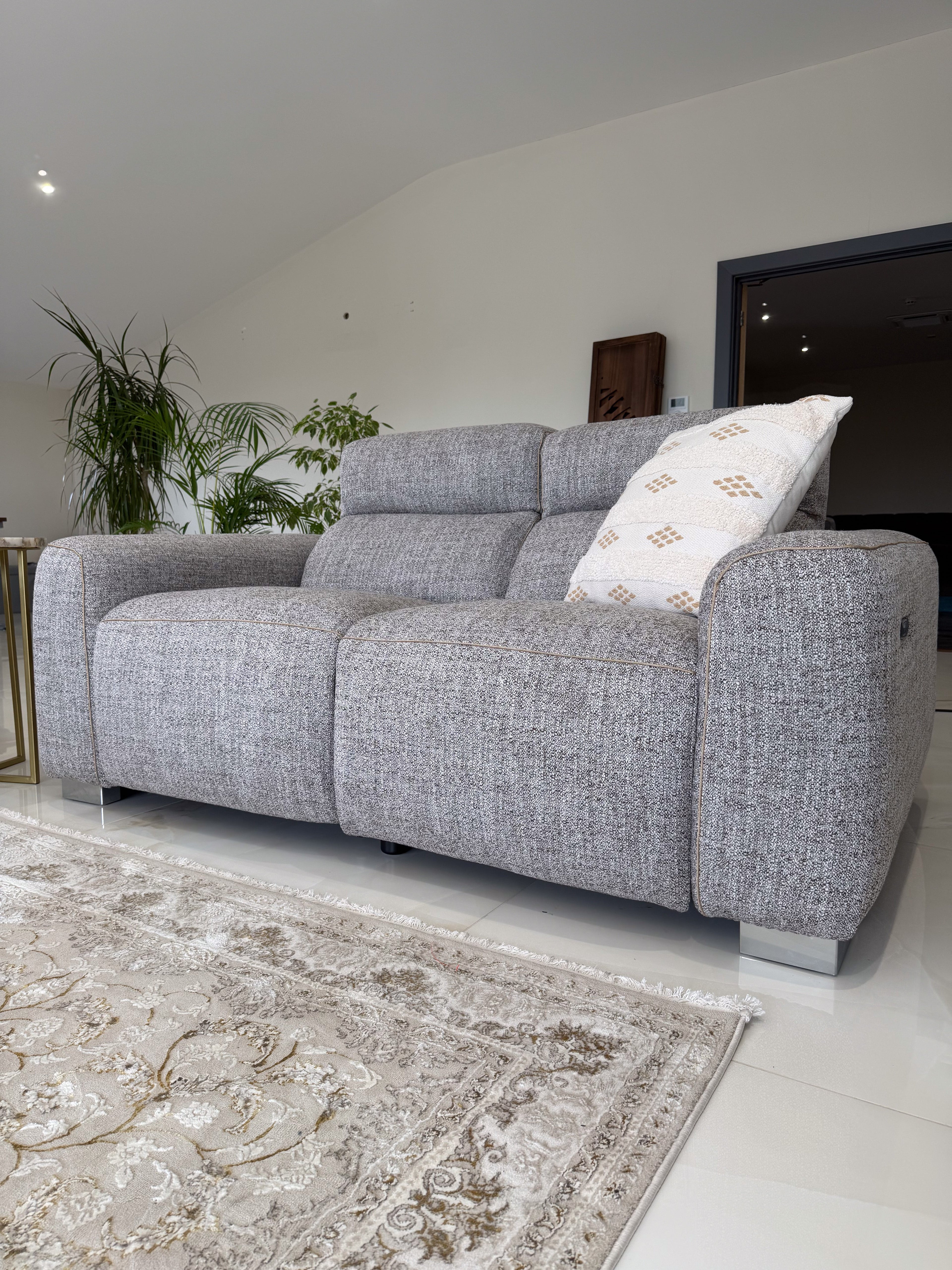Toronto Electric Recliner Beige 2 Seater