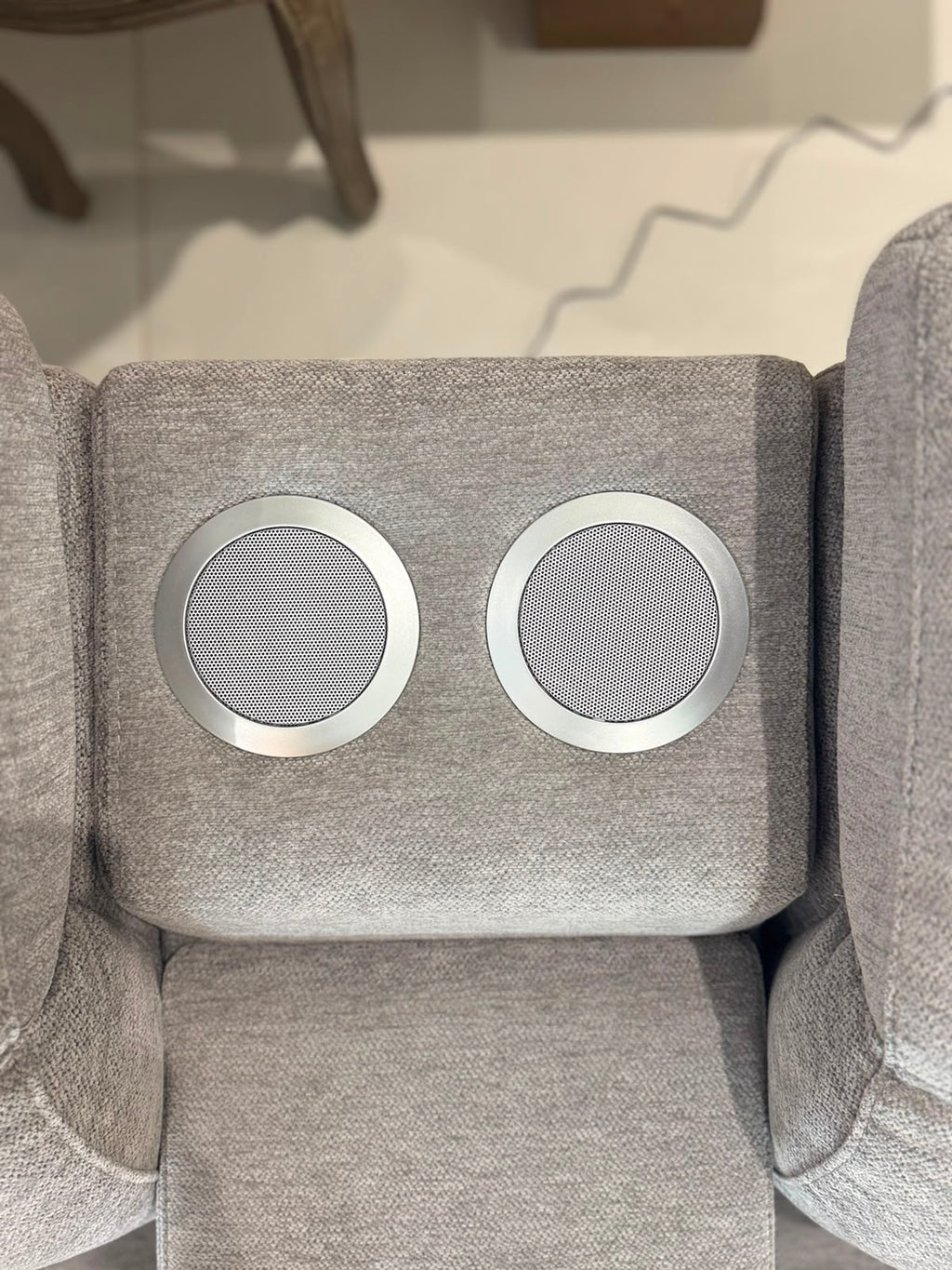 Ohio Electric Recliner Sofa Grey Large Corner